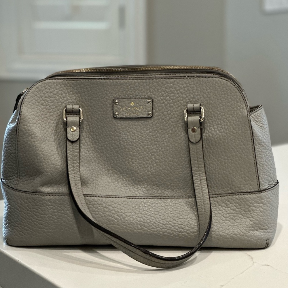 Gray Kate Spade Purse